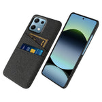 For Xiaomi Redmi Note 14S 4G Case Cloth + Hard PC Phone Cover with Dual Card Slots