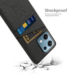 For Xiaomi Redmi Note 14S 4G Case Cloth + Hard PC Phone Cover with Dual Card Slots