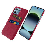 For Xiaomi Redmi Note 14S 4G Case Cloth + Hard PC Phone Cover with Dual Card Slots