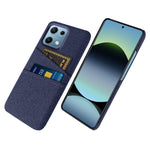 For Xiaomi Redmi Note 14S 4G Case Cloth + Hard PC Phone Cover with Dual Card Slots