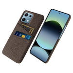For Xiaomi Redmi Note 14S 4G Case Cloth + Hard PC Phone Cover with Dual Card Slots