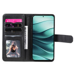 For Xiaomi Poco M7 Pro 5G / Xiaomi Redmi Note 14 5G Leather Case with 10 Card Holder Phone Cover Stand