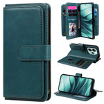 For Xiaomi Poco M7 Pro 5G / Xiaomi Redmi Note 14 5G Leather Case with 10 Card Holder Phone Cover Stand