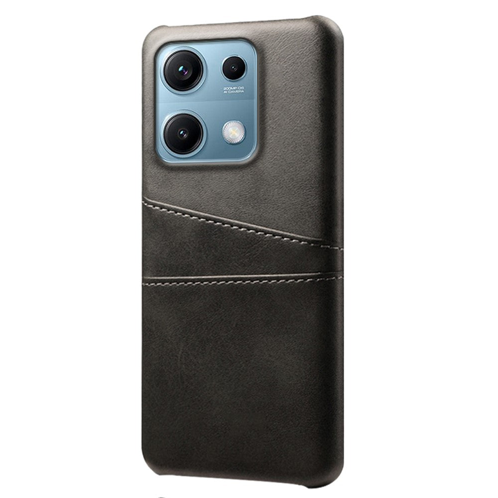 For Xiaomi Redmi Note 14S 4G Case Dual Card Slots PU Leather + Hard PC Phone Cover