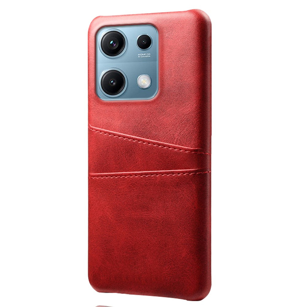 For Xiaomi Redmi Note 14S 4G Case Dual Card Slots PU Leather + Hard PC Phone Cover