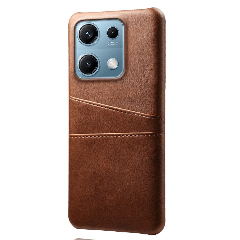 For Xiaomi Redmi Note 14S 4G Case Dual Card Slots PU Leather + Hard PC Phone Cover