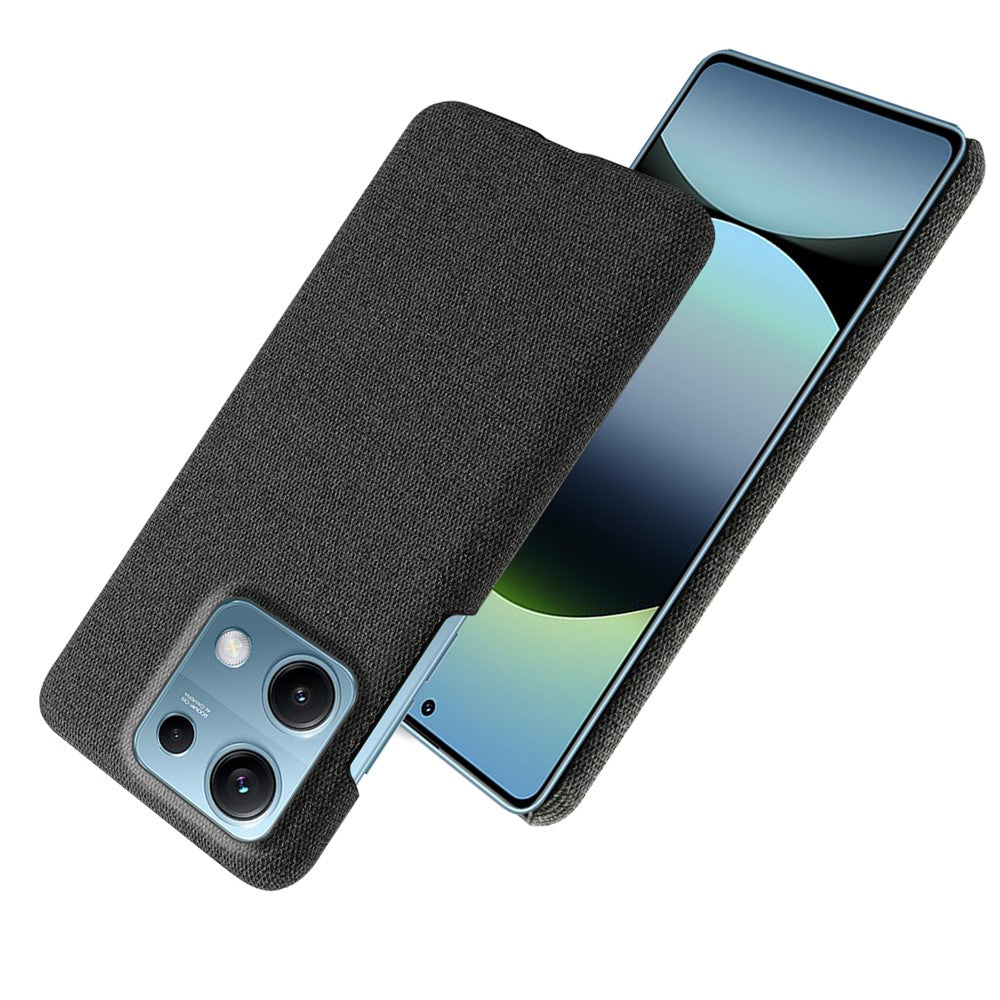 For Xiaomi Redmi Note 14S 4G Phone Case Cloth Texture Anti-Scratch Protective PC Back Cover