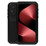 LOVE MEI For Huawei Pura 80 Case Tempered Glass Screen Protector Metal + Silicone Phone Cover