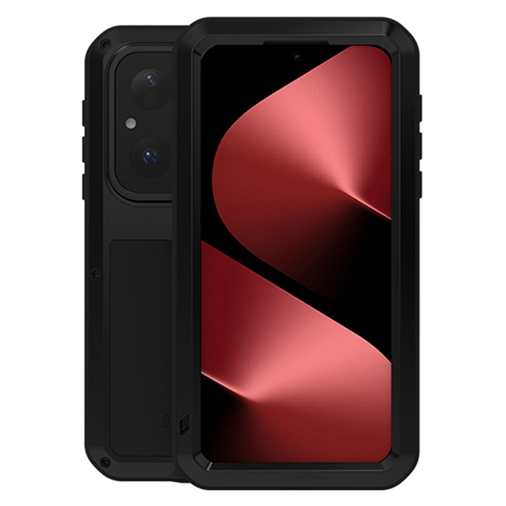 LOVE MEI For Huawei Pura 80 Case Tempered Glass Screen Protector Metal + Silicone Phone Cover