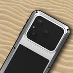 LOVE MEI For Huawei Pura 80 Case Tempered Glass Screen Protector Metal + Silicone Phone Cover