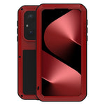 LOVE MEI For Huawei Pura 80 Case Tempered Glass Screen Protector Metal + Silicone Phone Cover