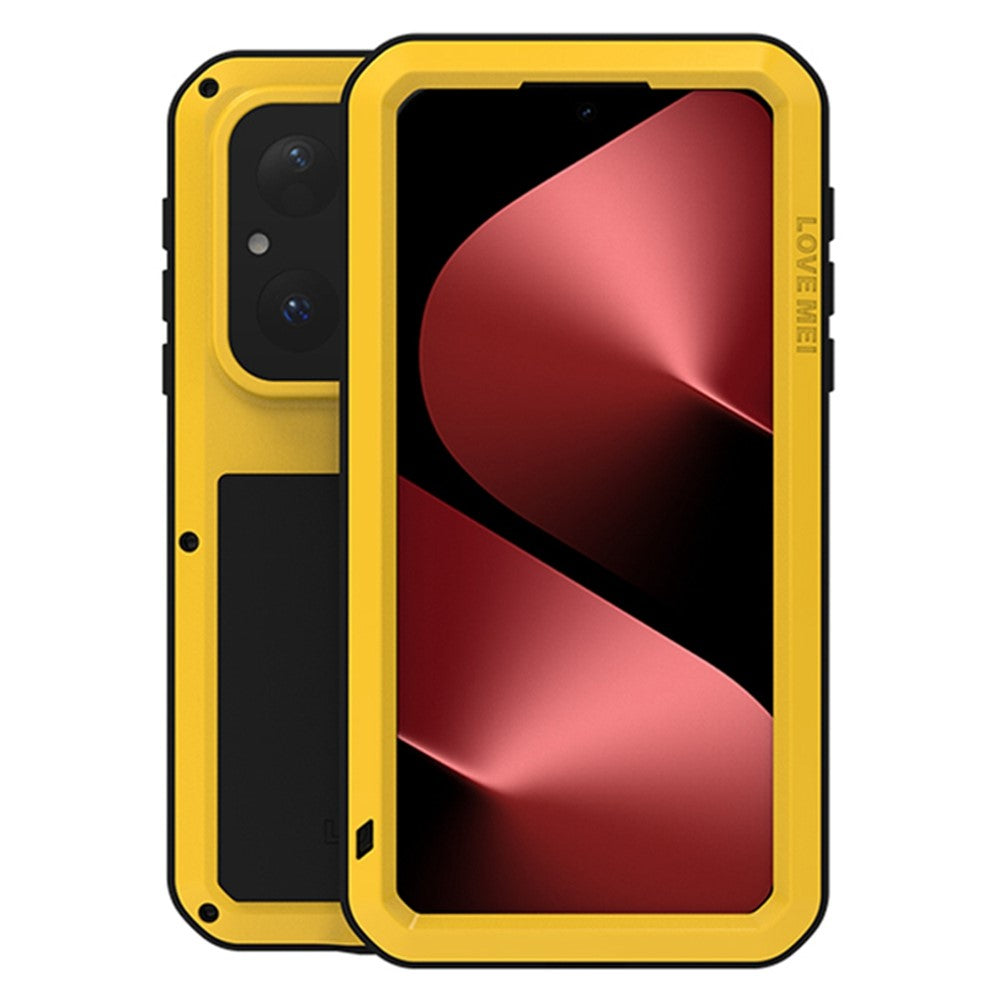 LOVE MEI For Huawei Pura 80 Case Tempered Glass Screen Protector Metal + Silicone Phone Cover