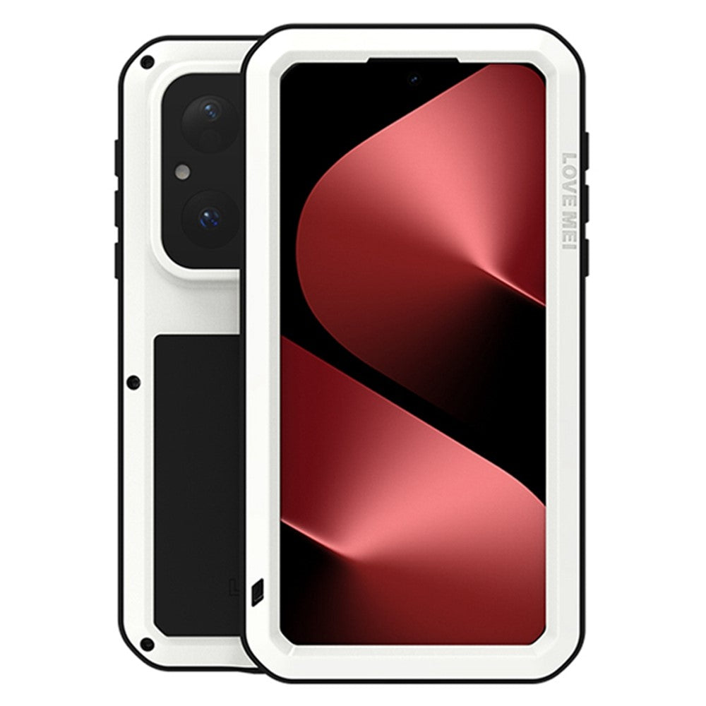LOVE MEI For Huawei Pura 80 Case Tempered Glass Screen Protector Metal + Silicone Phone Cover