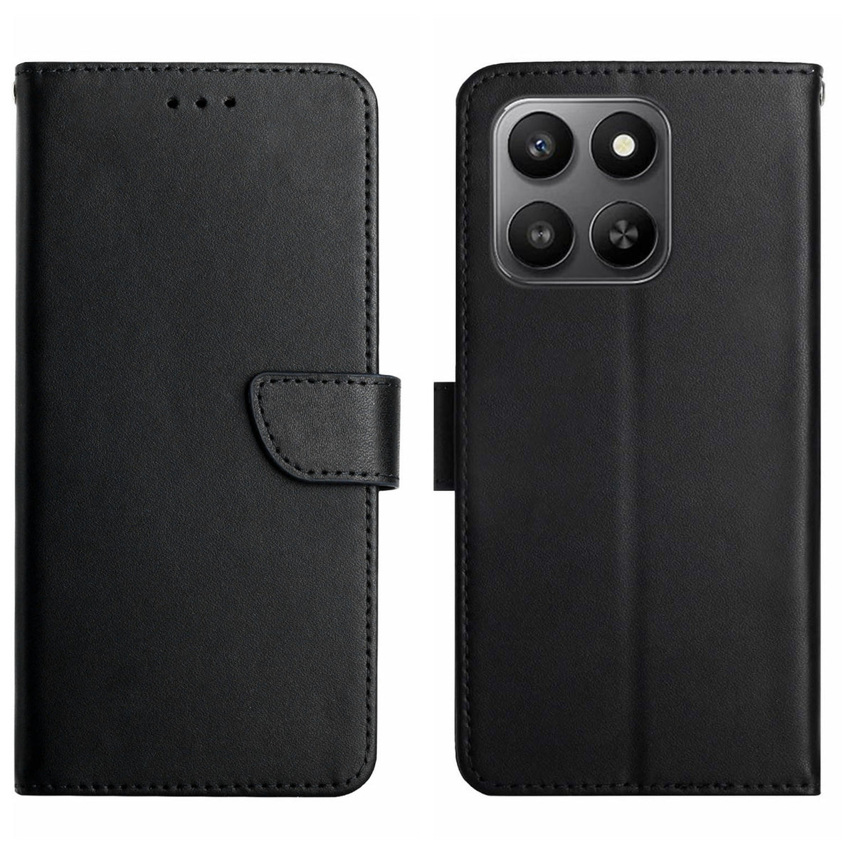 For Honor 400 Smart 5G / 4G / X7d 4G cover ægte okselæder telefoncover Nappa tekstur