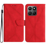 For Honor 400 Smart 5G / 4G / X7d 4G Case Skin Touch Lines Imprinted PU Leather Flip Phone Cover