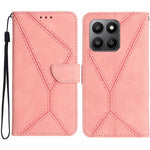 For Honor 400 Smart 5G / 4G / X7d 4G Case Skin Touch Lines Imprinted PU Leather Flip Phone Cover
