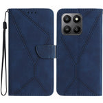For Honor 400 Smart 5G / 4G / X7d 4G Case Skin Touch Lines Imprinted PU Leather Flip Phone Cover