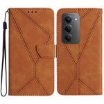 For Xiaomi Redmi 15 4G (EU) (171mm) Case Skin Touch Lines Imprinted PU Leather Flip Phone Cover