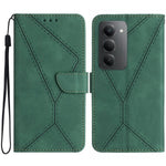 For Xiaomi Redmi 15 4G (EU) (171mm) Case Skin Touch Lines Imprinted PU Leather Flip Phone Cover