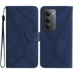 For Xiaomi Redmi 15 4G (EU) (171mm) Case Skin Touch Lines Imprinted PU Leather Flip Phone Cover