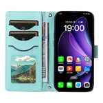 For Oppo Reno13 5G (Global) Wallet Case Rhombus Leather Phone Cover with Strap