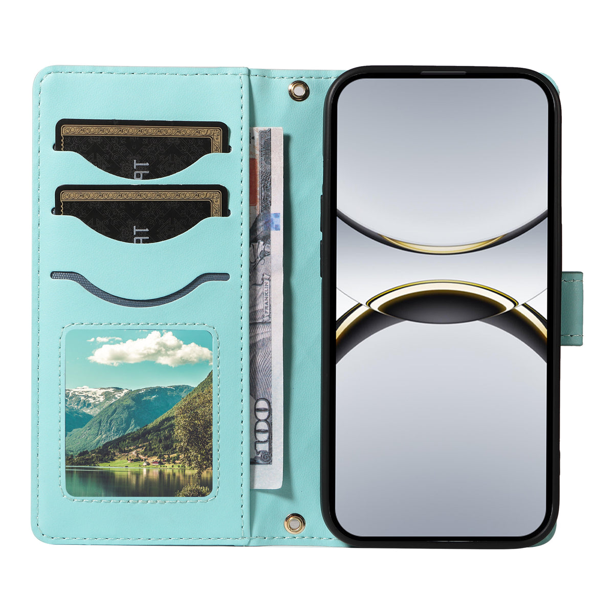 For Oppo Find X8 Pro 5G / Oppo Find X8 5G Wallet Case Rhombus Leather Phone Cover with Strap