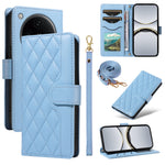 For Oppo Find X8 Pro 5G / Oppo Find X8 5G Wallet Case Rhombus Leather Phone Cover with Strap