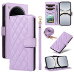 For Oppo Find X8 Pro 5G / Oppo Find X8 5G Wallet Case Rhombus Leather Phone Cover with Strap