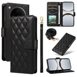 For Oppo Find X8 Pro 5G / Oppo Find X8 5G Wallet Case Rhombus Leather Phone Cover with Strap