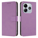 For Xiaomi Redmi Note 14 4G (164.84mm) Leather Case Solid Color Phone Cover with Wallet