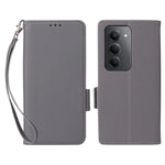 For Xiaomi Redmi 15 4G (EU) (171mm) Case with Wrist Strap Litchi Texture PU Leather Wallet Phone Cover