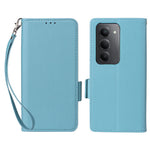 For Xiaomi Redmi 15 4G (EU) (171mm) Case with Wrist Strap Litchi Texture PU Leather Wallet Phone Cover