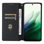 Xiaomi Redmi 15 4G (EU) (171mm) Plånboksfodral med rombpräglad lädermobil