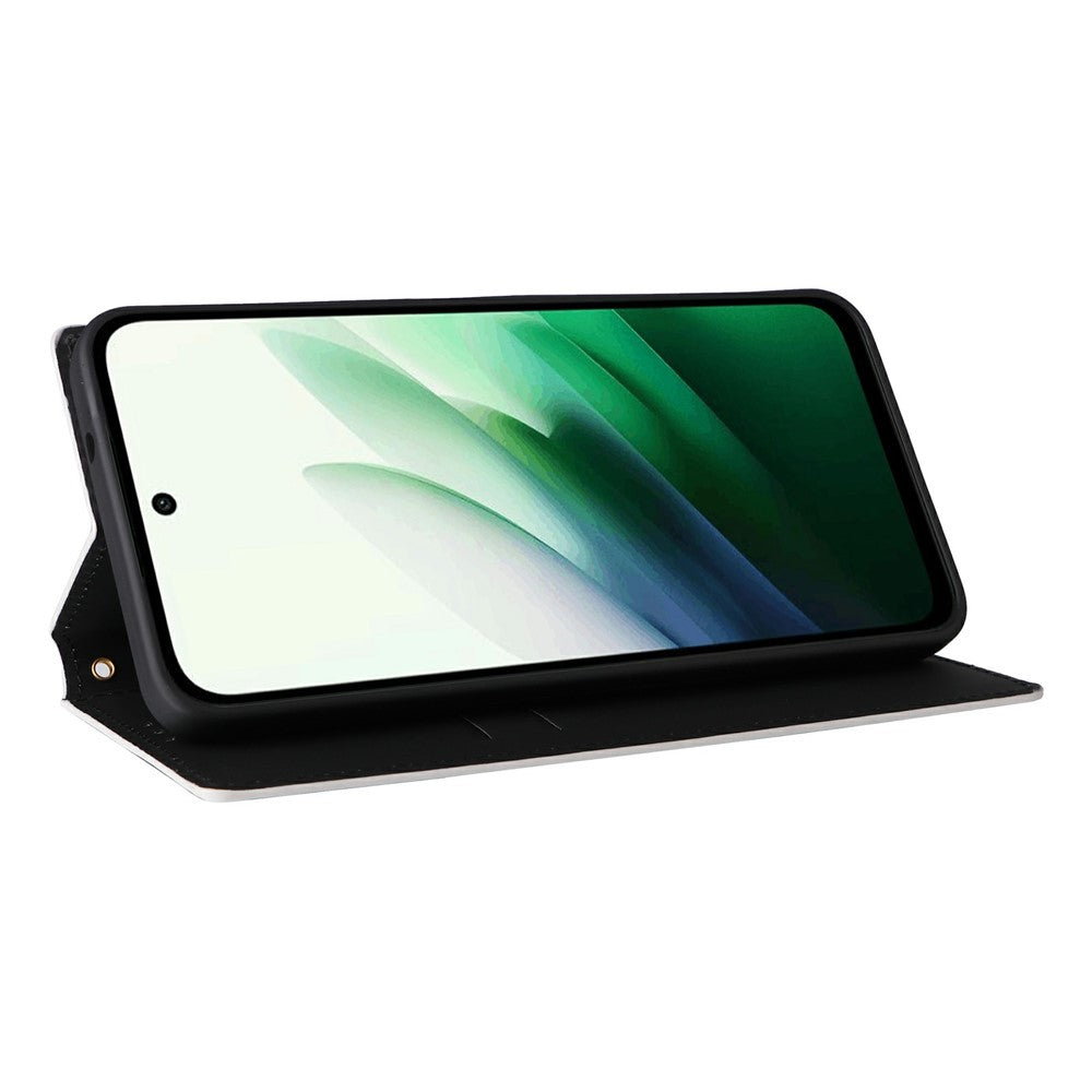 Xiaomi Redmi 15 4G (EU) (171mm) Plånboksfodral med rombpräglad lädermobil