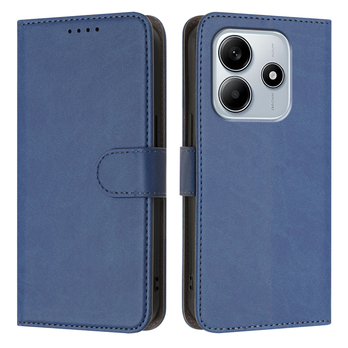For Xiaomi Redmi Note 14 5G (China) / Xiaomi Poco M7 Pro 5G / Xiaomi Redmi Note 14 5G Leather Case Solid Color Phone Cover with Wallet