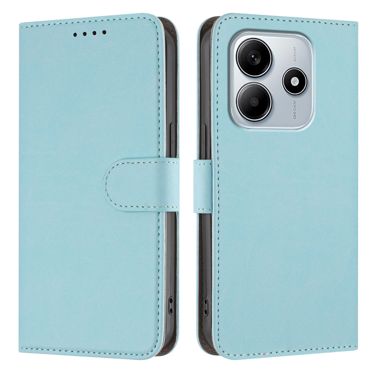 For Xiaomi Redmi Note 14 5G (China) / Xiaomi Poco M7 Pro 5G / Xiaomi Redmi Note 14 5G Leather Case Solid Color Phone Cover with Wallet