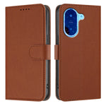 For Xiaomi Redmi A5 NFC (EU) (173.45mm) Leather Case Solid Color Phone Cover with Wallet