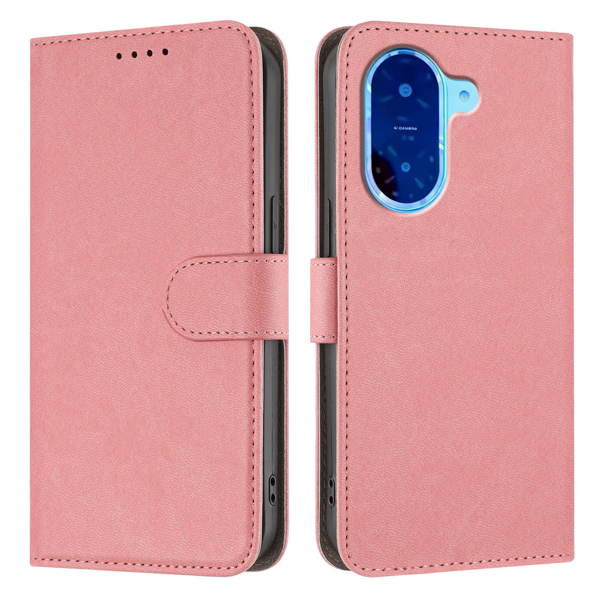 For Xiaomi Redmi A5 NFC (EU) (173.45mm) Leather Case Solid Color Phone Cover with Wallet