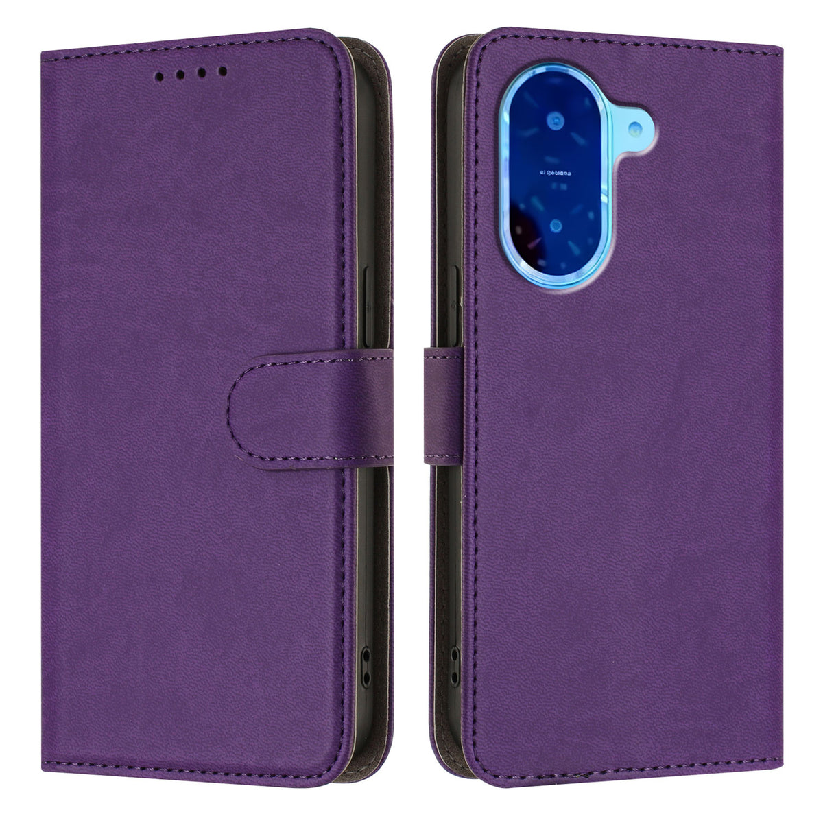 For Xiaomi Redmi A5 NFC (EU) (173.45mm) Leather Case Solid Color Phone Cover with Wallet