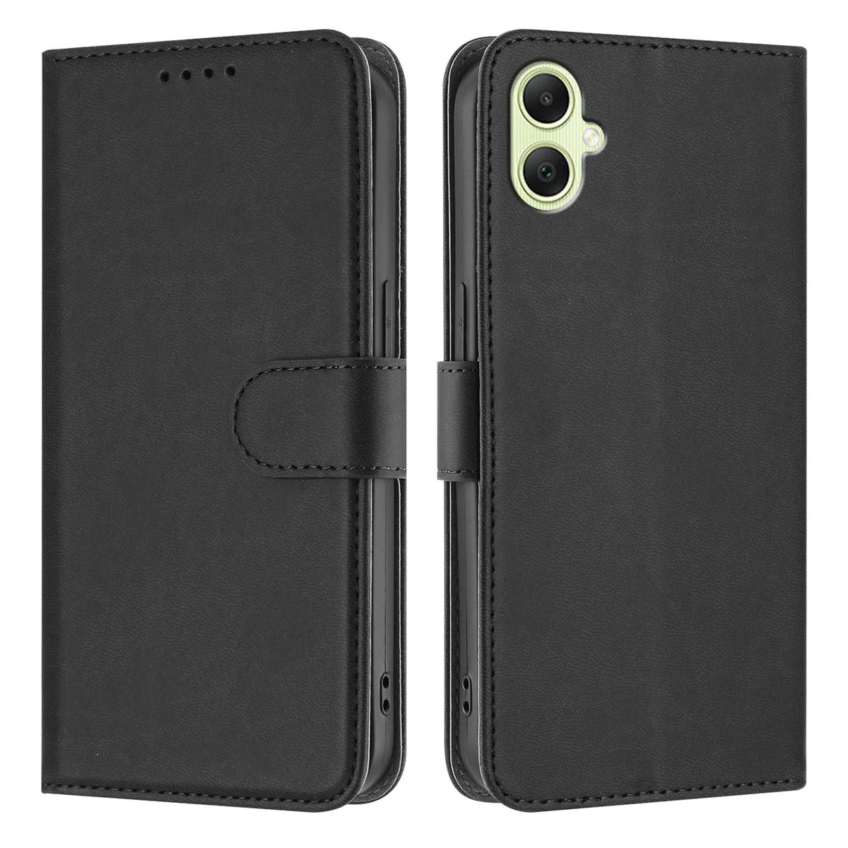 Til Samsung Galaxy A08 5G / A08 4G / A07 4G / A06 5G læderetui ensfarvet telefoncover med pung