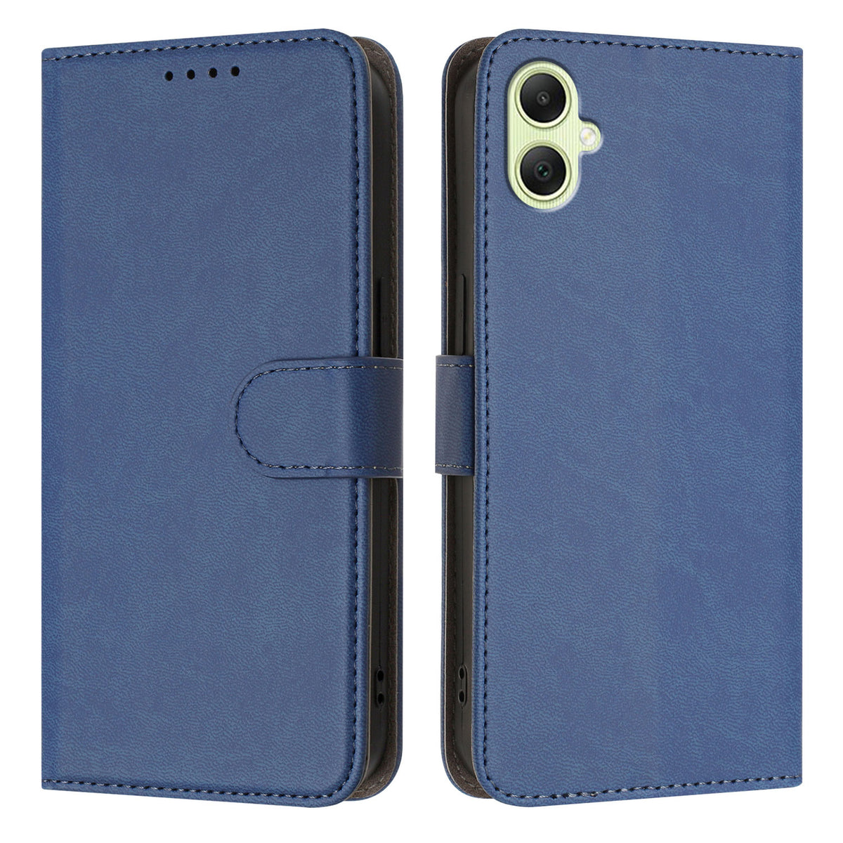 Samsung Galaxy A08 5G / A08 4G / A07 4G / A07s 4G / A06 5G Läderfodral Enfärgat mobilfodral med Plånbok
