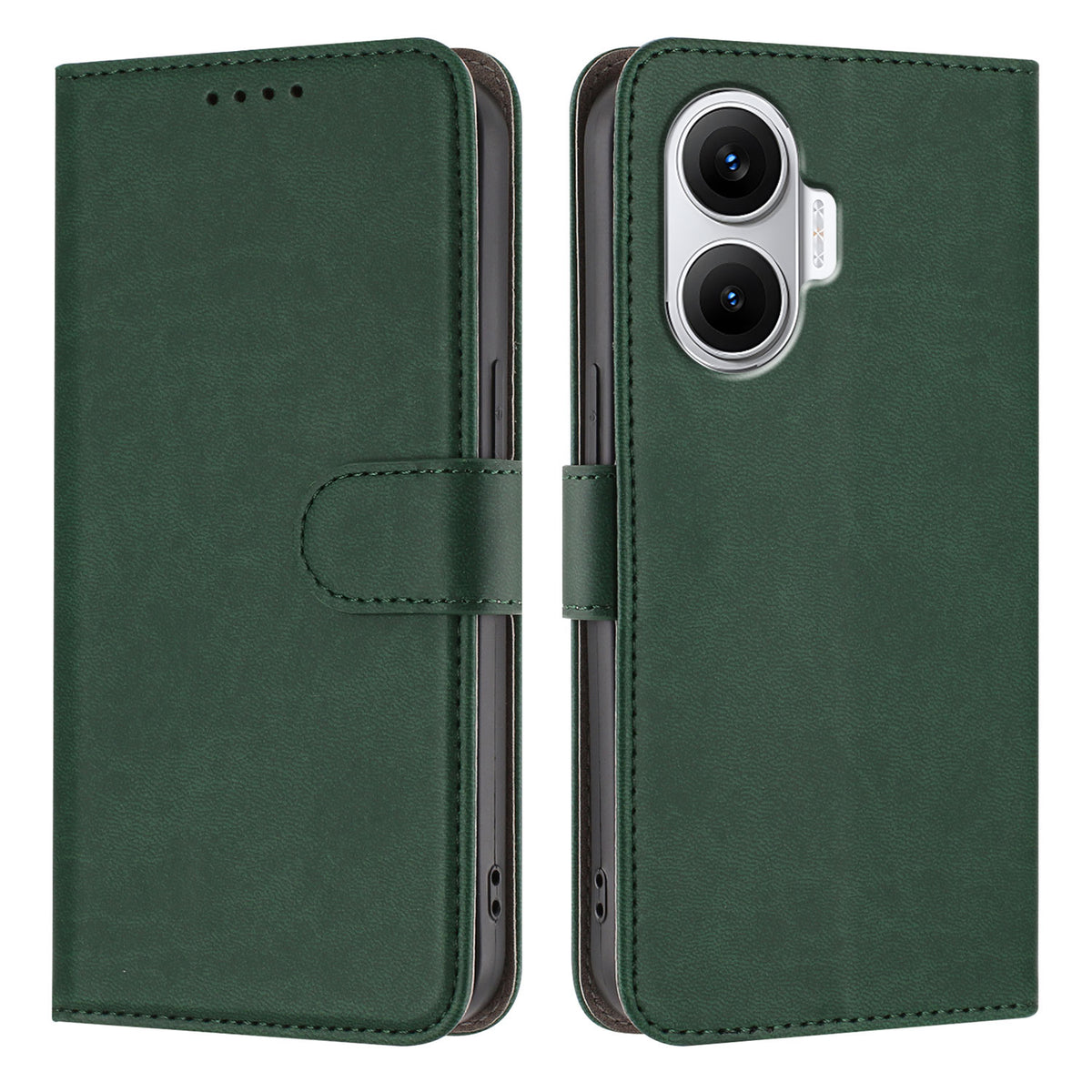 For Xiaomi Redmi Turbo 4 Pro 5G / Xiaomi Poco F7 5G Leather Case Solid Color Phone Cover with Wallet