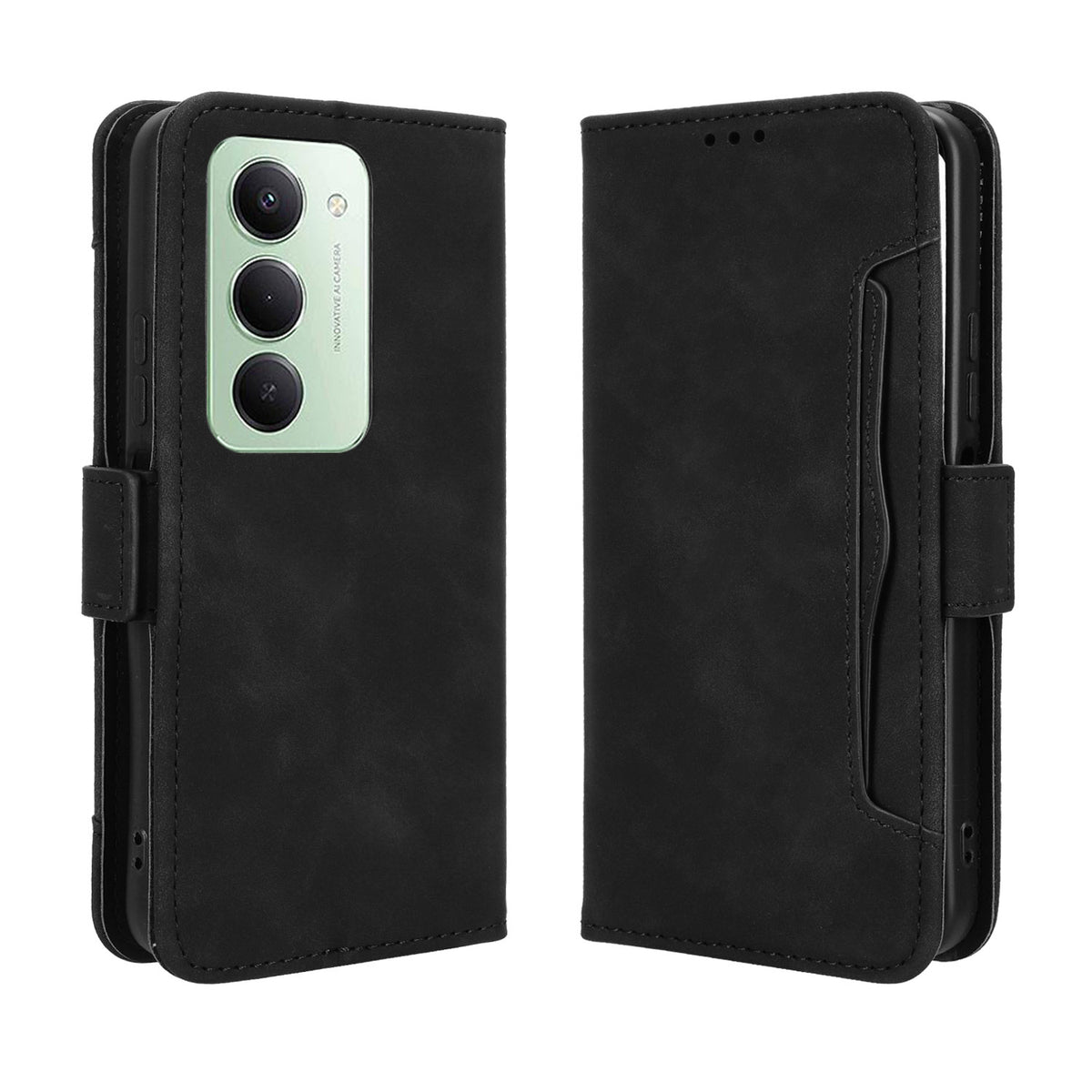 For Xiaomi Redmi 15 4G (EU) (171mm) Leather Case Phone Wallet Cover with Multiple Card Slots