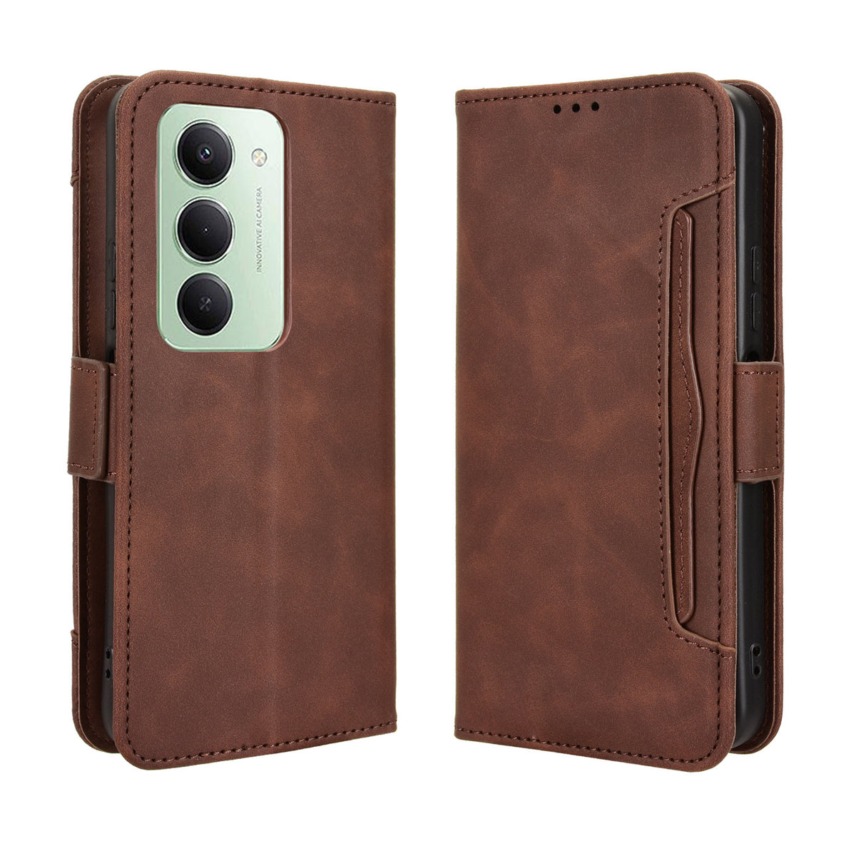 For Xiaomi Redmi 15 4G (EU) (171mm) Leather Case Phone Wallet Cover with Multiple Card Slots