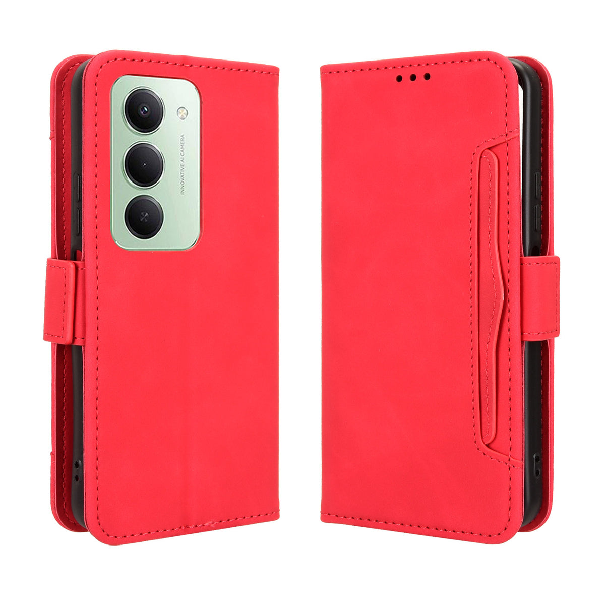 For Xiaomi Redmi 15 4G (EU) (171mm) Leather Case Phone Wallet Cover with Multiple Card Slots