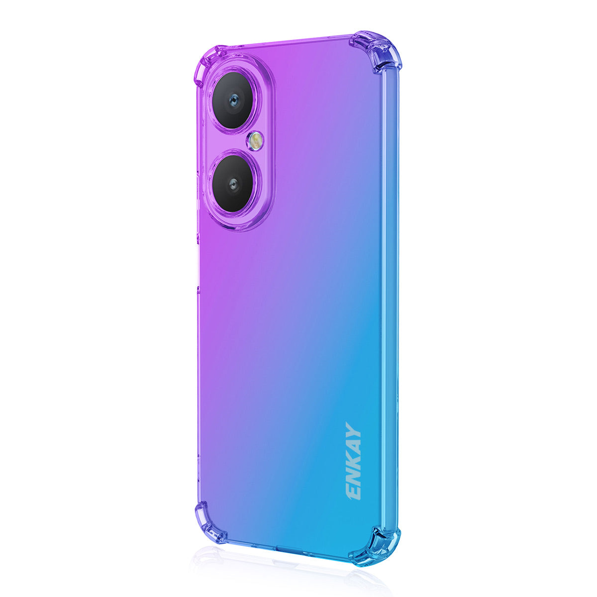 ENKAY För Huawei Nova Y73 4G / Huawei Enjoy 80 TPU-skal, förtjockt, fallsäkert bakstycke med fyra hörn.