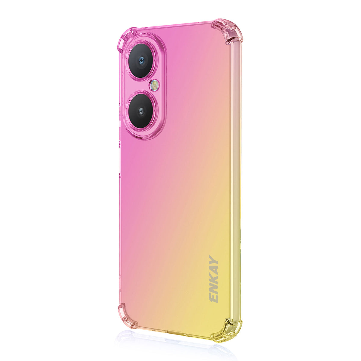 ENKAY För Huawei Nova Y73 4G / Huawei Enjoy 80 TPU-skal, förtjockt, fallsäkert bakstycke med fyra hörn.