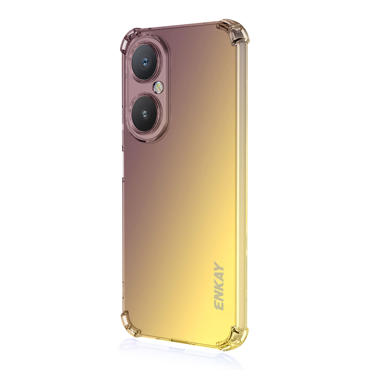 ENKAY För Huawei Nova Y73 4G / Huawei Enjoy 80 TPU-skal, förtjockt, fallsäkert bakstycke med fyra hörn.