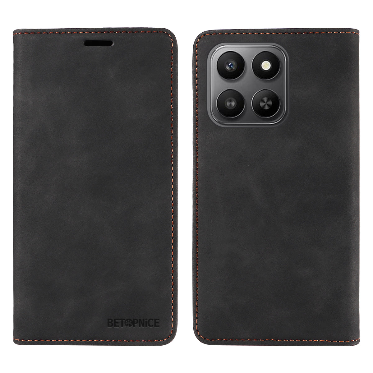 BETOPNICE Til Honor 400 Smart 5G / 4G / X7d 4G Etui Magnetisk Lukning RFID Blokerende Pung Stander Læder Telefoncover