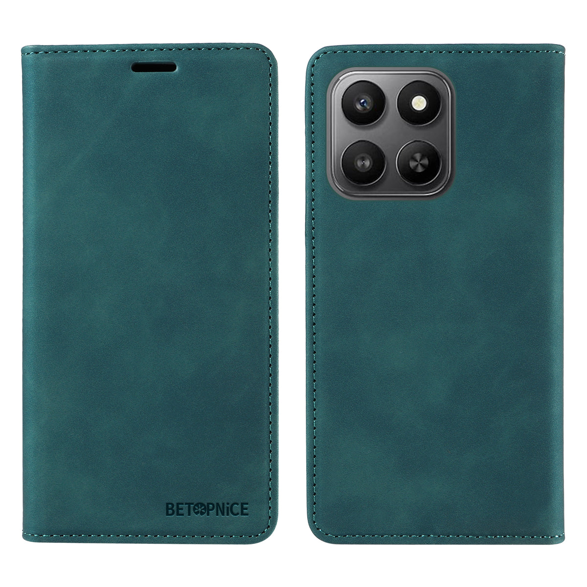 BETOPNICE Til Honor 400 Smart 5G / 4G / X7d 4G Etui Magnetisk Lukning RFID Blokerende Pung Stander Læder Telefoncover